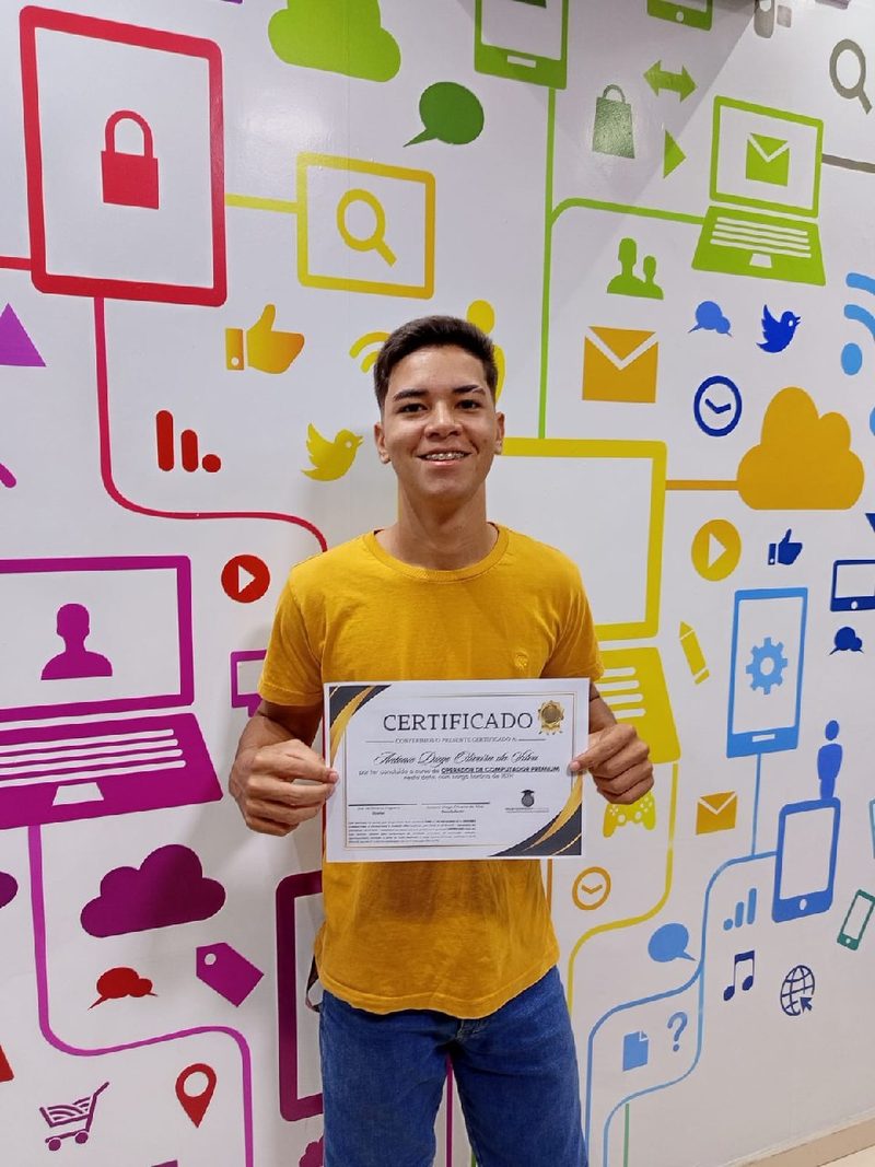 Aluno certificado da Master Point
