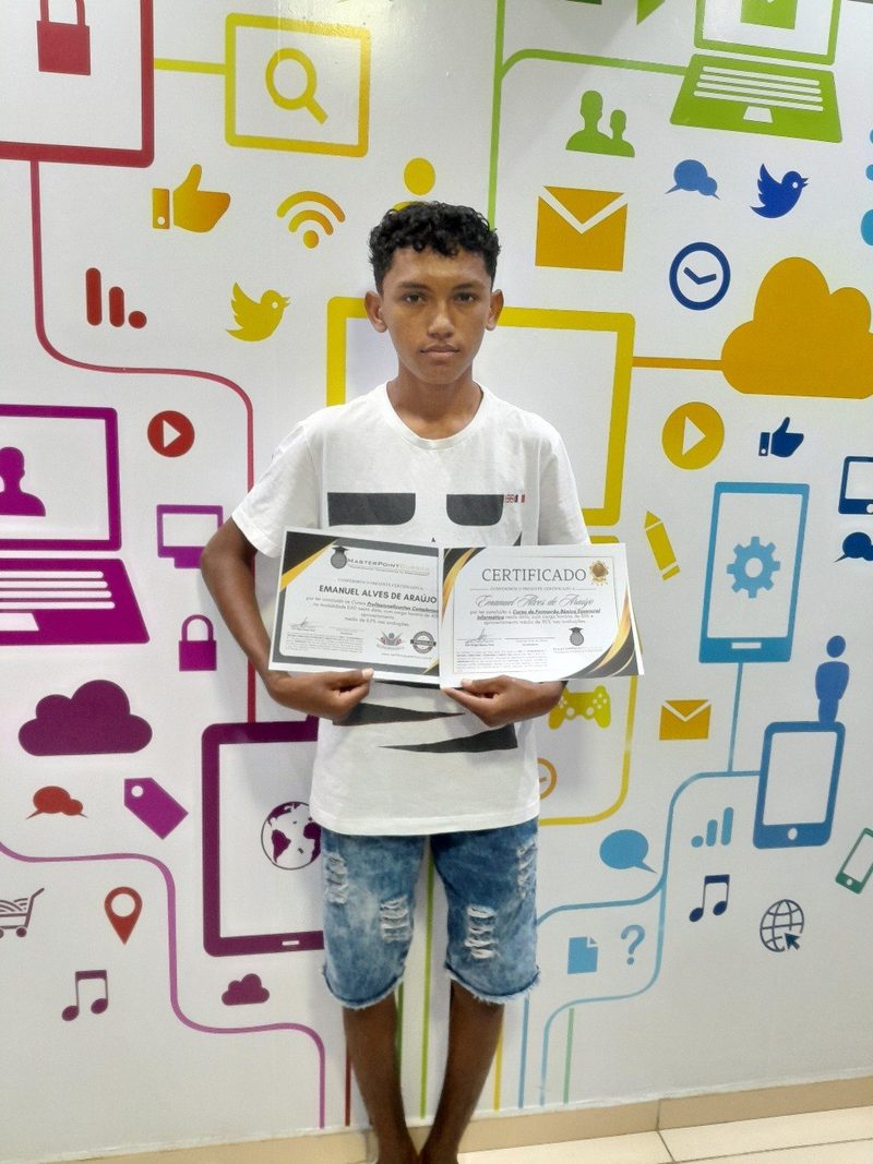 Aluno certificado da Master Point
